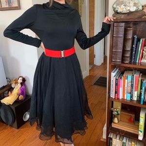 Vintage Saks Fifth Avenue Black Cocktail Dress
